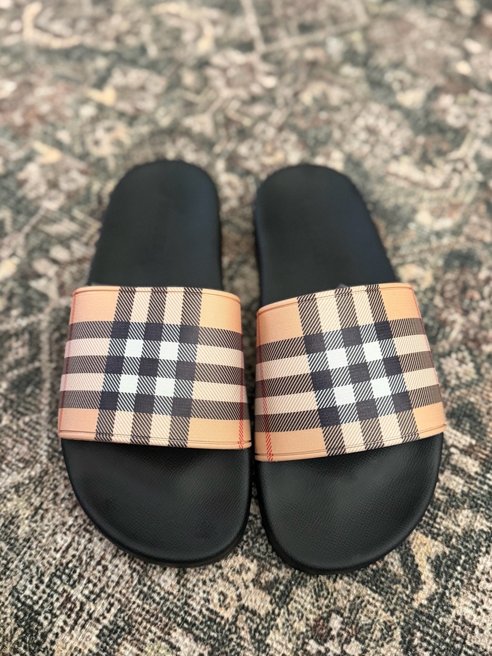 Burberry Furley Vintage Check Slide Sandals